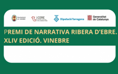 El CERE aposta un any més pel Premi de Narrativa Ribera d’Ebre, que ja obra la convocatòria de la 44a edició